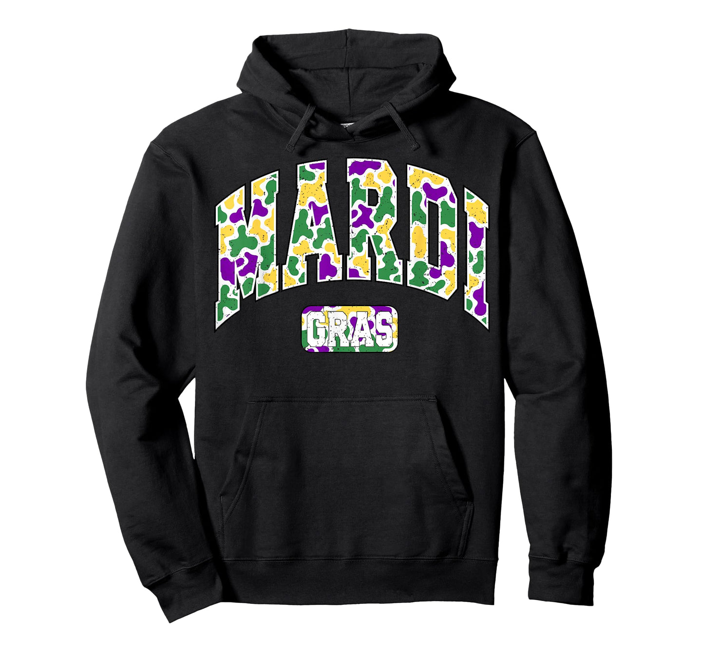Camo Mardi Gras Tuesday Fleur de Lis Louisiana Festival T-Shirt