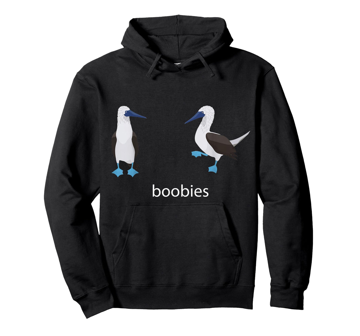 Two Boobies Blue Footed Pun Adult Joke Funny Bird Lover T-Shirt