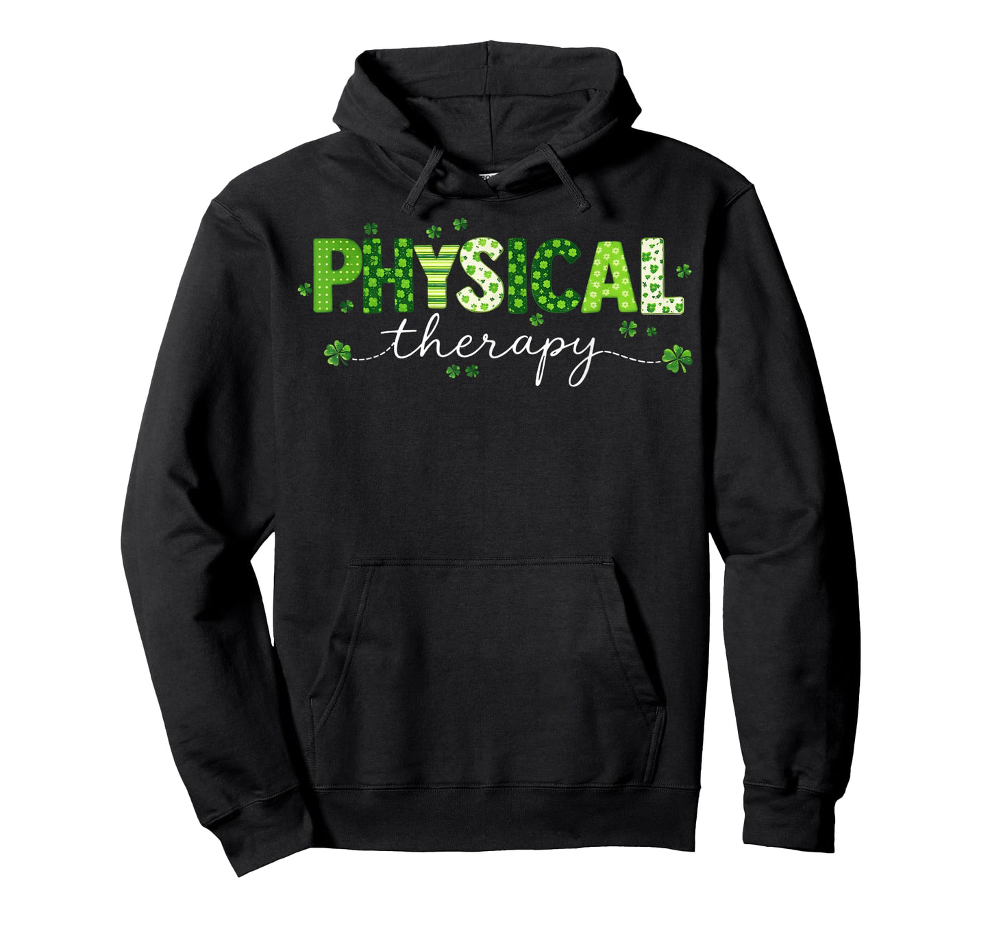 Groovy Physical Therapy Lucky Shamrock St Patrick's Day T-Shirt