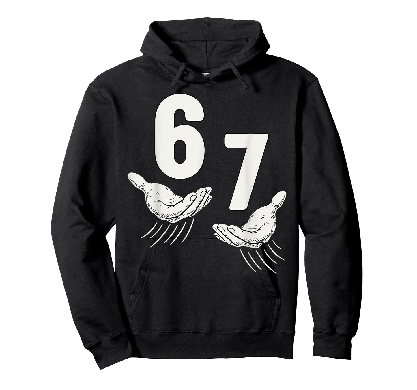 Six Seven 67 6 7 Kids 67 Boys Youth 6-7 Meme Hands Funny T-Shirt