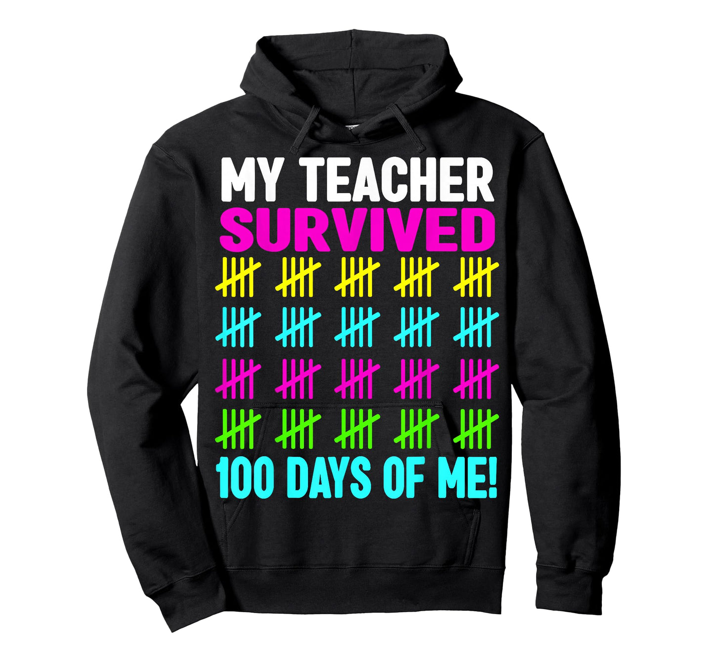 100 Days of School My Teacher Survived 100 Days of Me T-Shirt