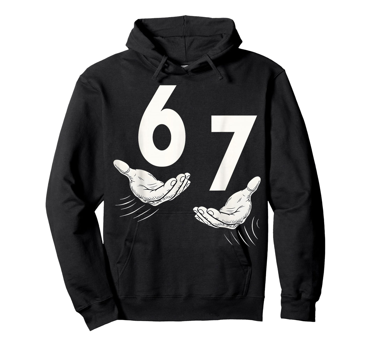 Six Seven 67 6 7 Kids 67 Teen Boys 6-7 Meme Hands Funny T-Shirt