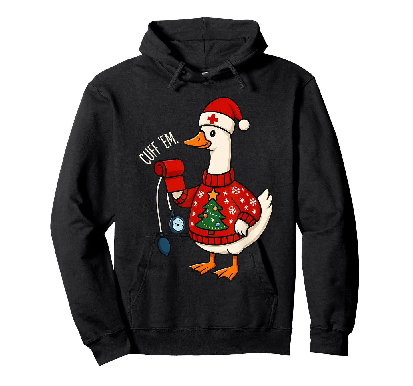 Cuff Em Funny Silly Goose Nurse Meme Christmas Rn Nurse T-Shirt