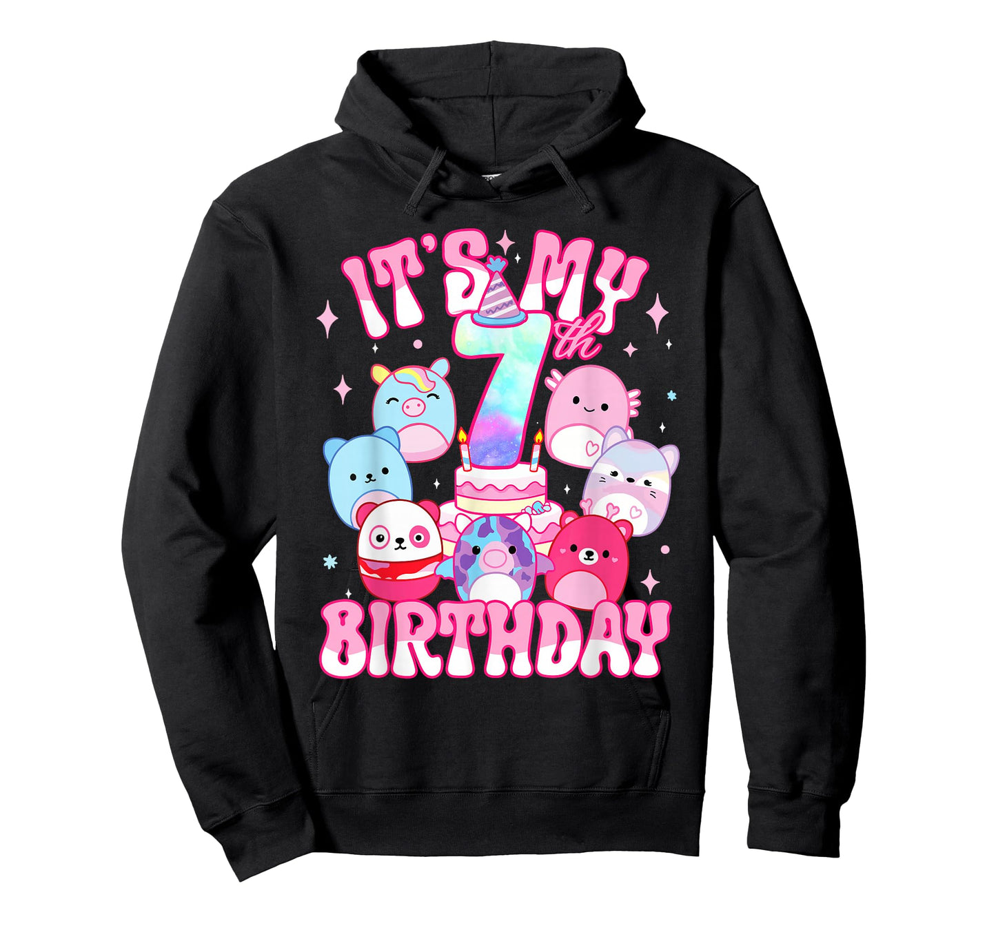 It's My 7th Birthday Squish Squad Girls Kids T-Shirt