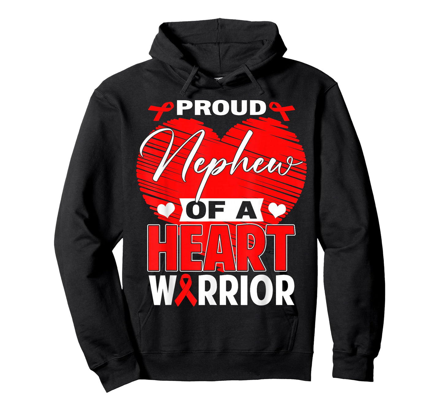 Proud Nephew of Heart Warrior Heart Disease Awareness T-Shirt