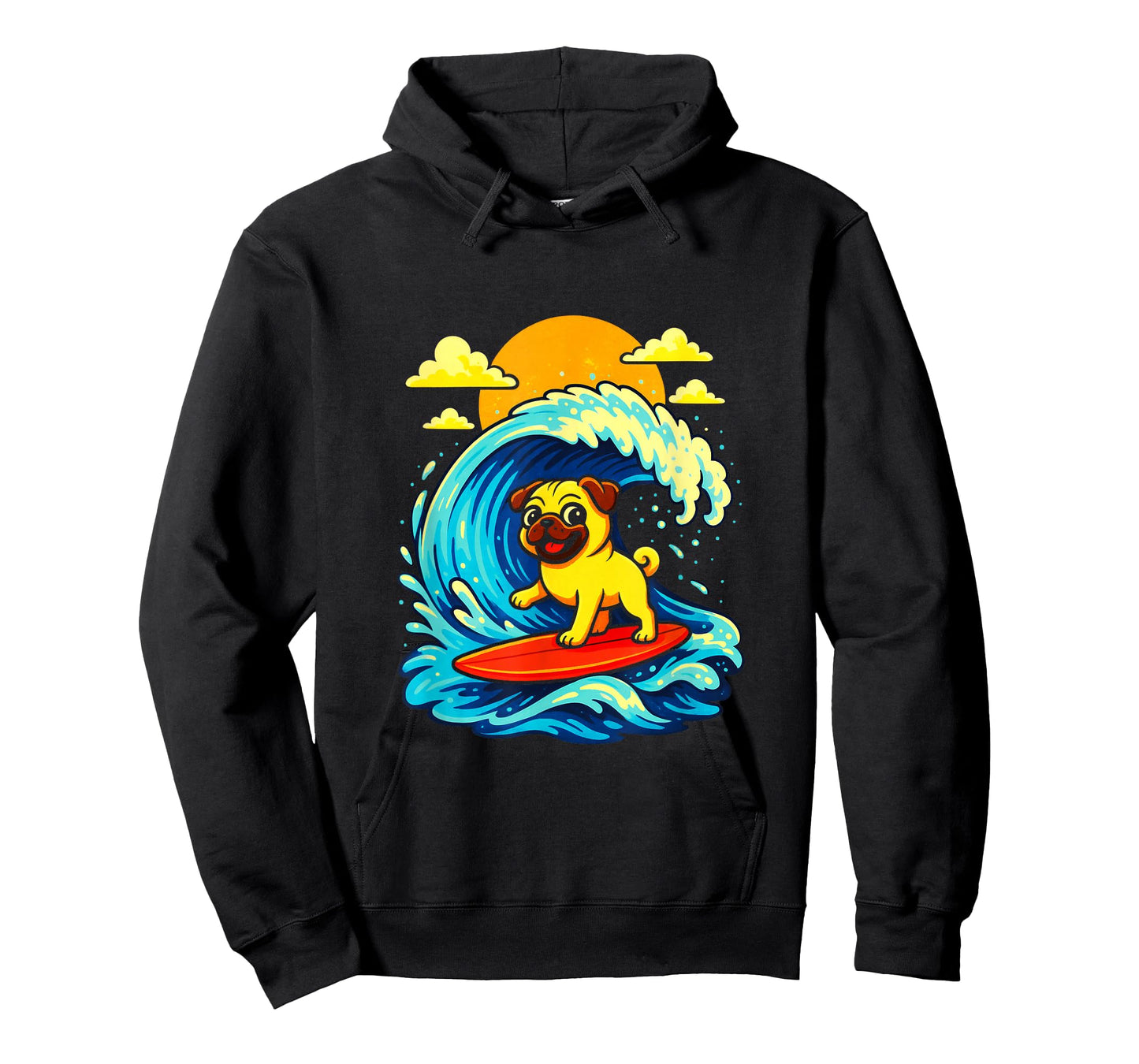 Surfing Bulldog T-Shirt