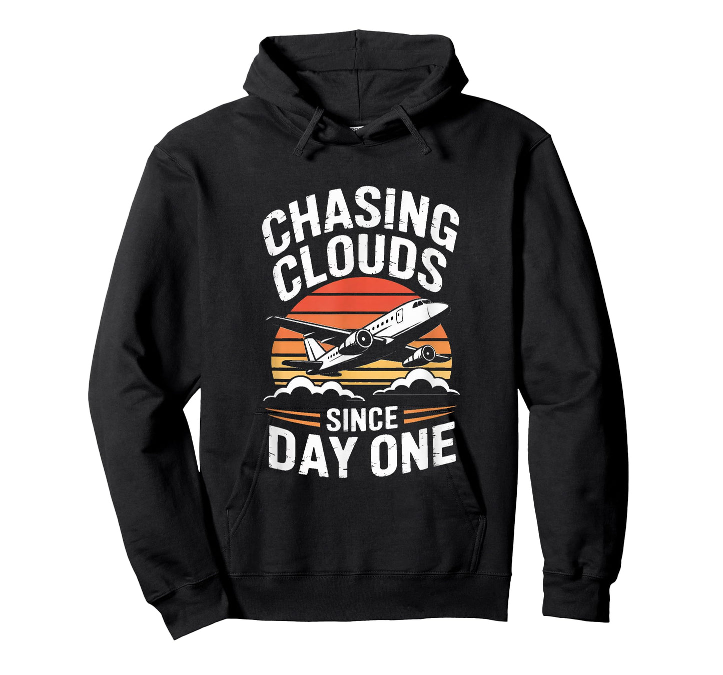 Chasing Clouds Since Day One Aviation Airplane Pilot T-Shirt