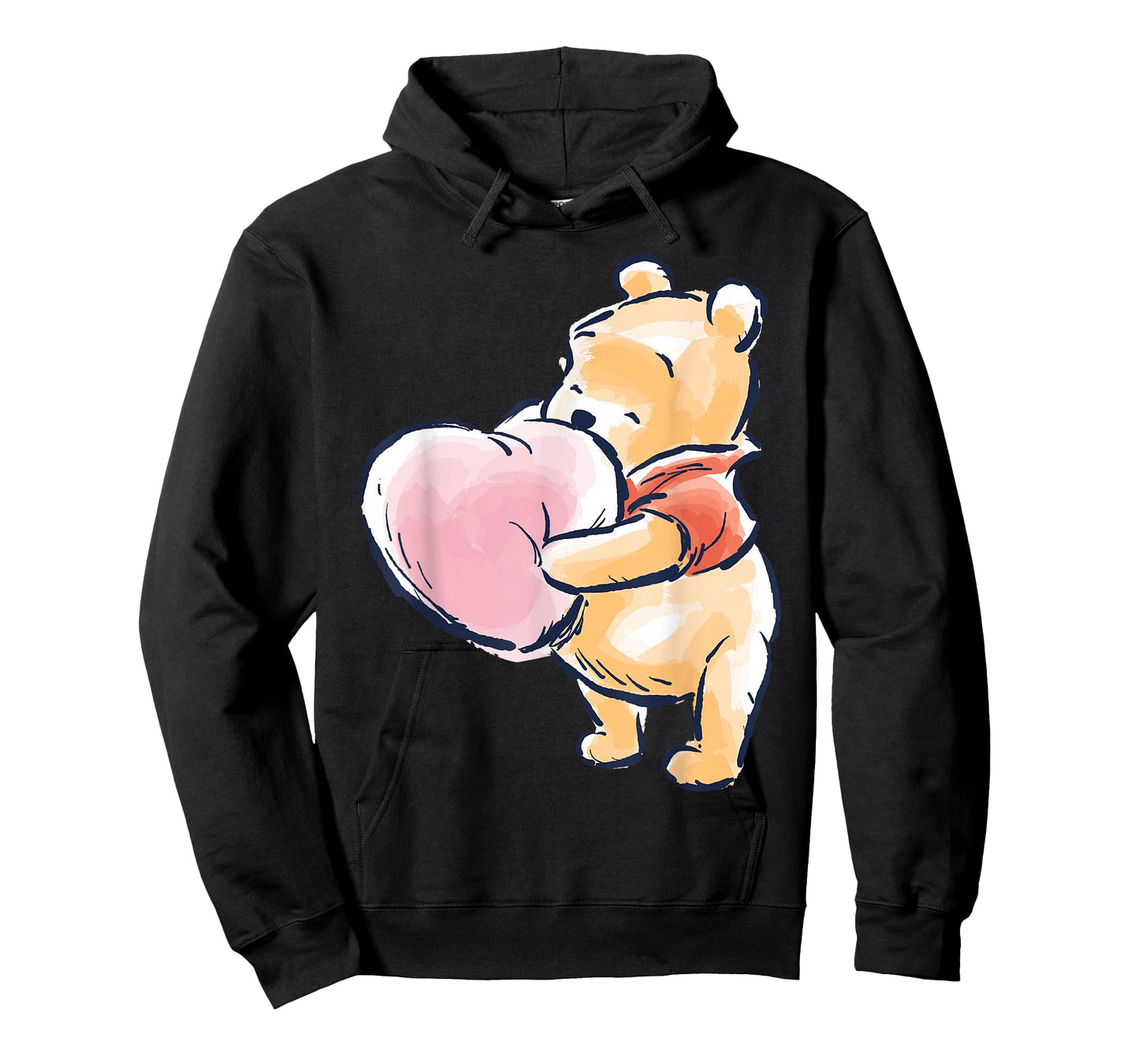 Disney Winnie The Pooh Baby Pooh Hugging A Heart Water Color T-Shirt