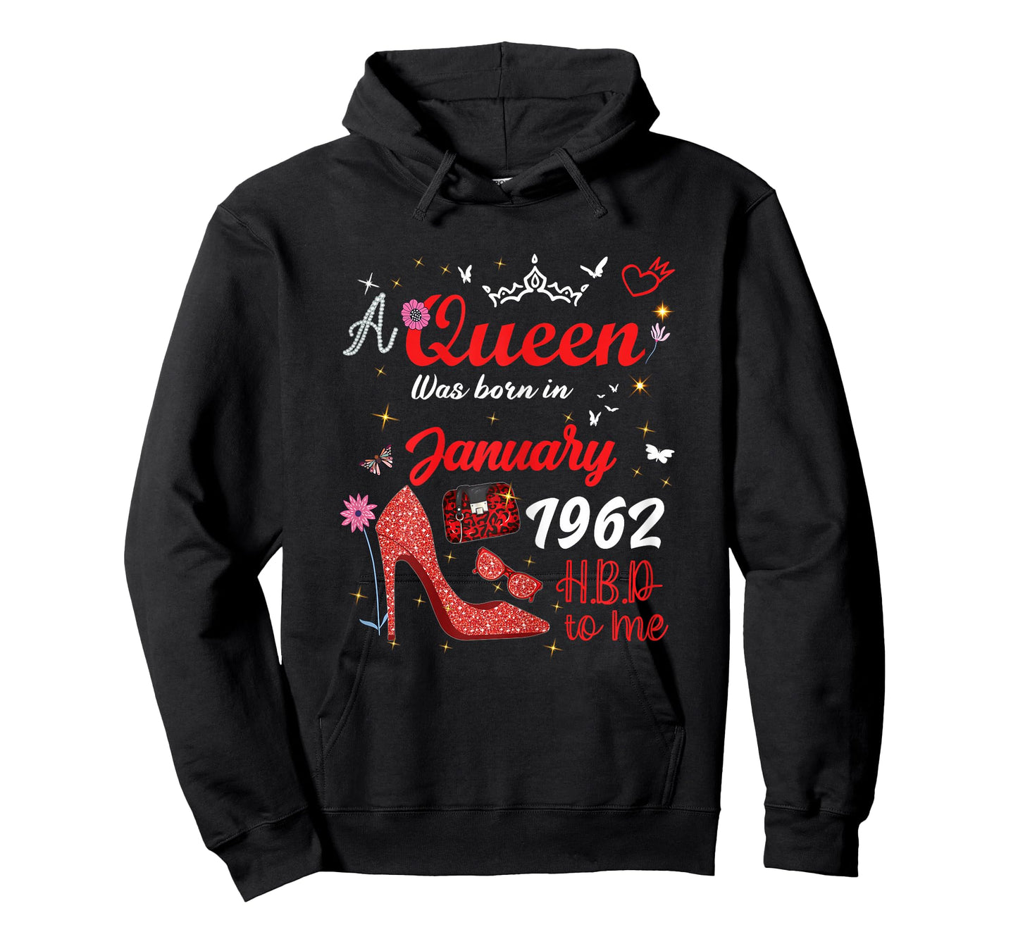 January 1962 Birthday This Queen was Born in January 1962 T-Shirt