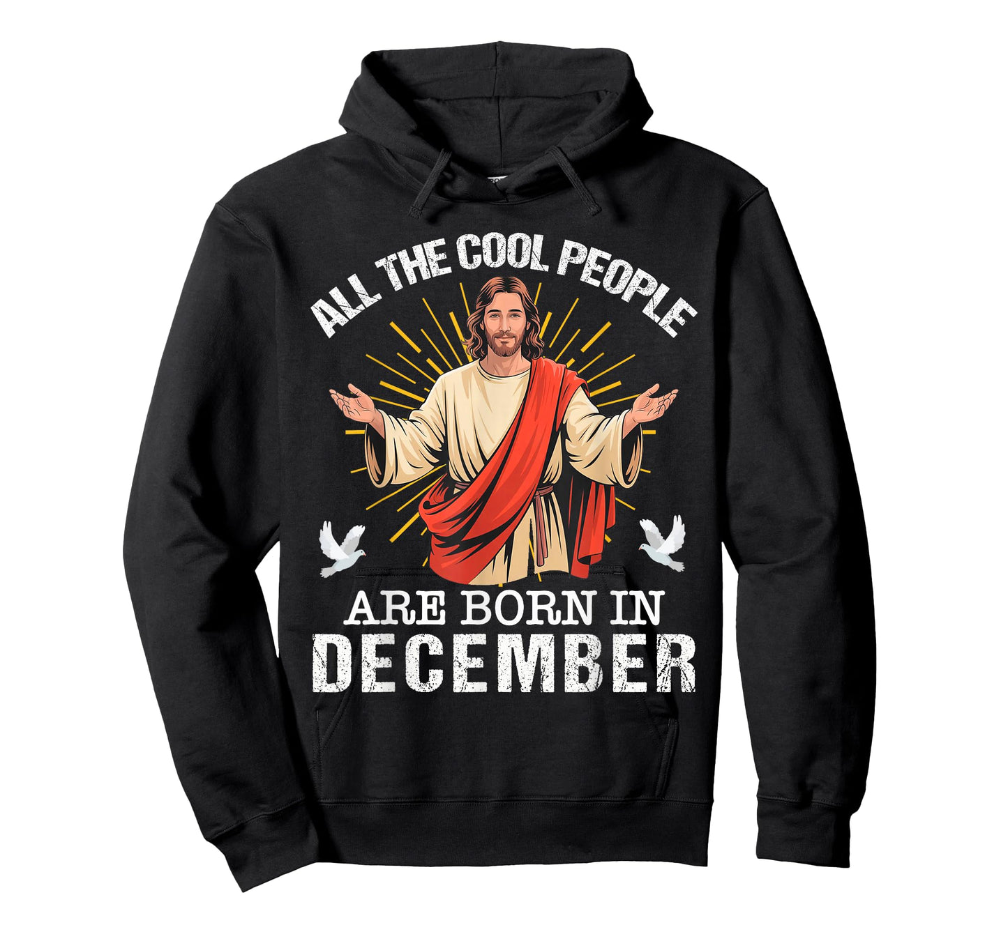Cool People are Born in December Christian Jesus Christmas T-Shirt