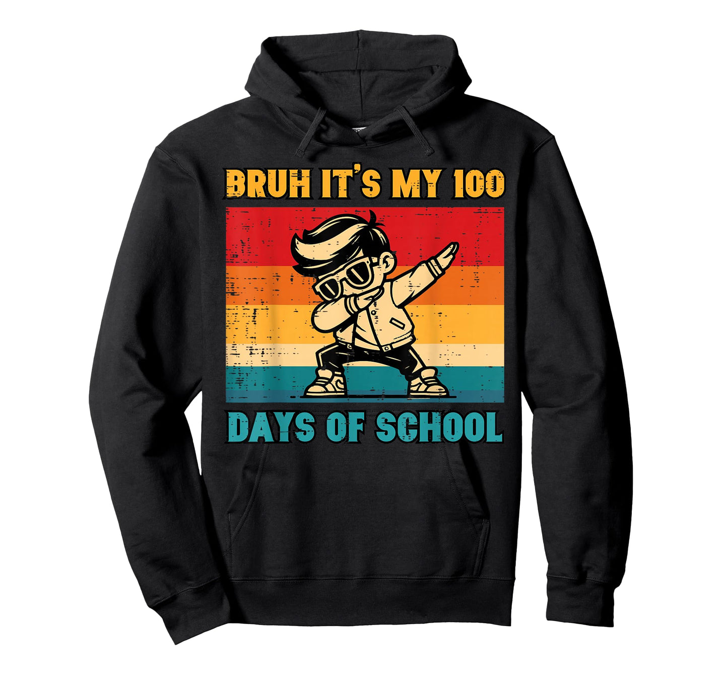 Bruh Its My 100 Days of School Boy Dab 100th Day Meme Kids T-Shirt