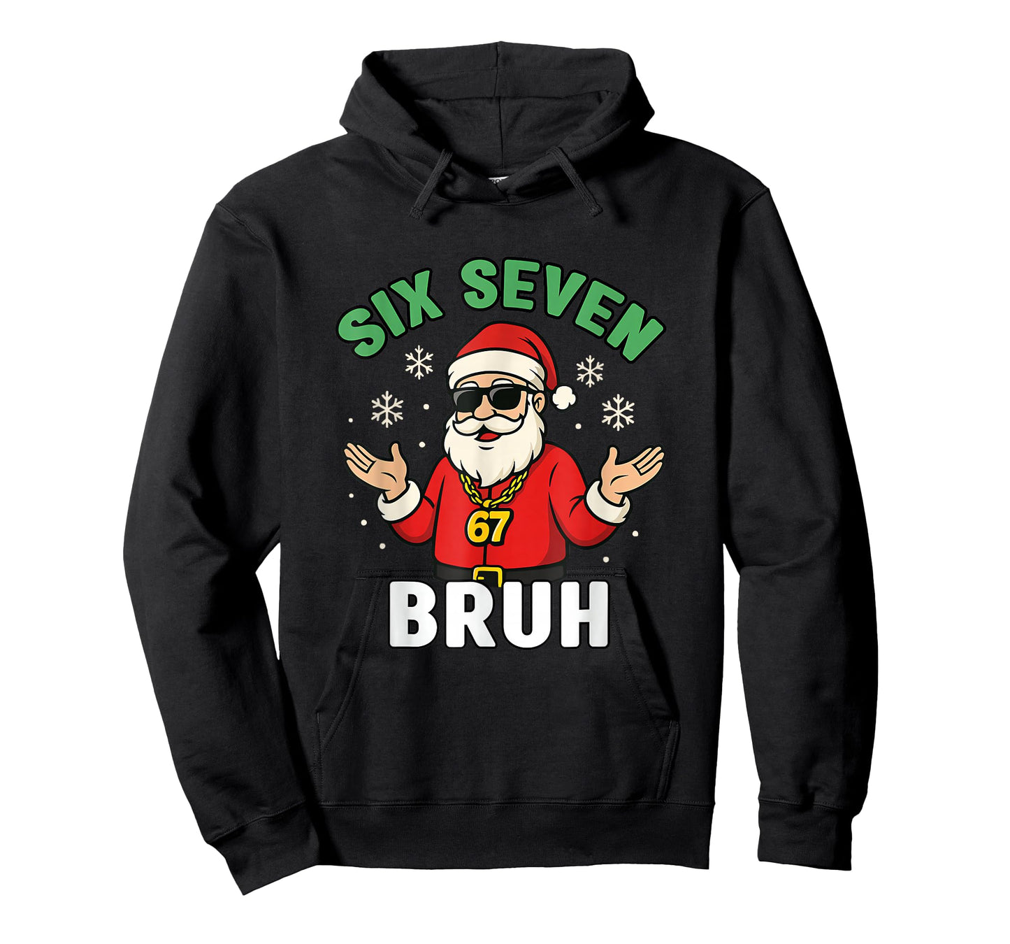 Bruh 67 Christmas Santa Six Seven 6 7 Boys Christmas Pajamas T-Shirt