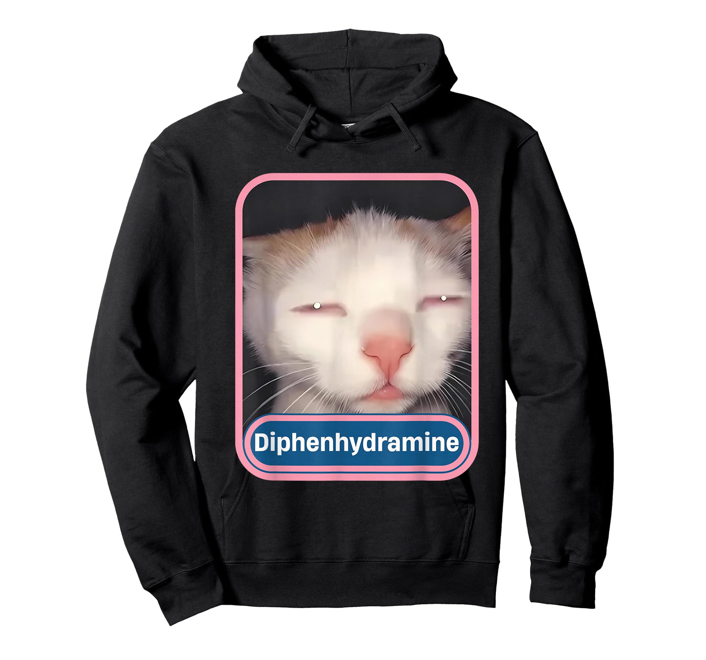 Diphenhydramine Silly Cat Y2K Funny Cat Meme Gen Z T-Shirt