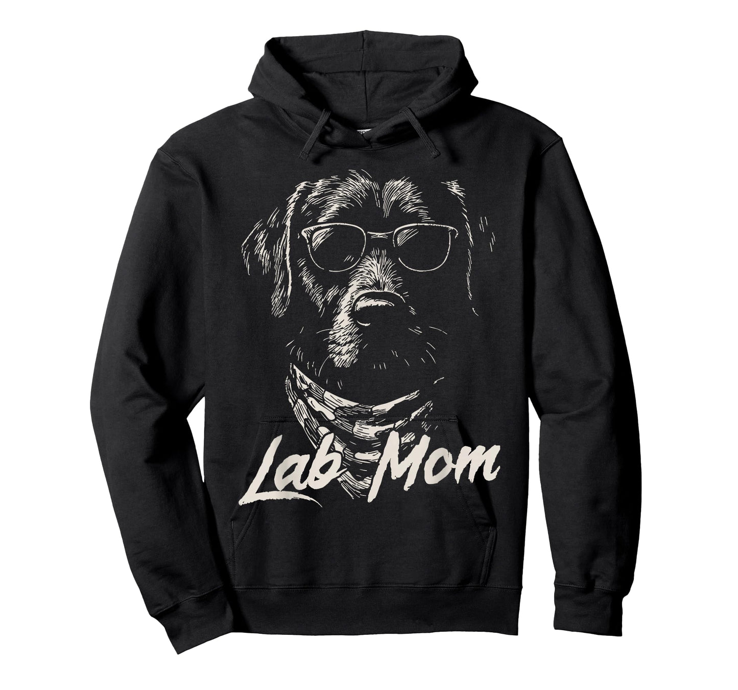 Black Lab Mom Hunting Dog Marsh Scene Sunset Vintage T-Shirt