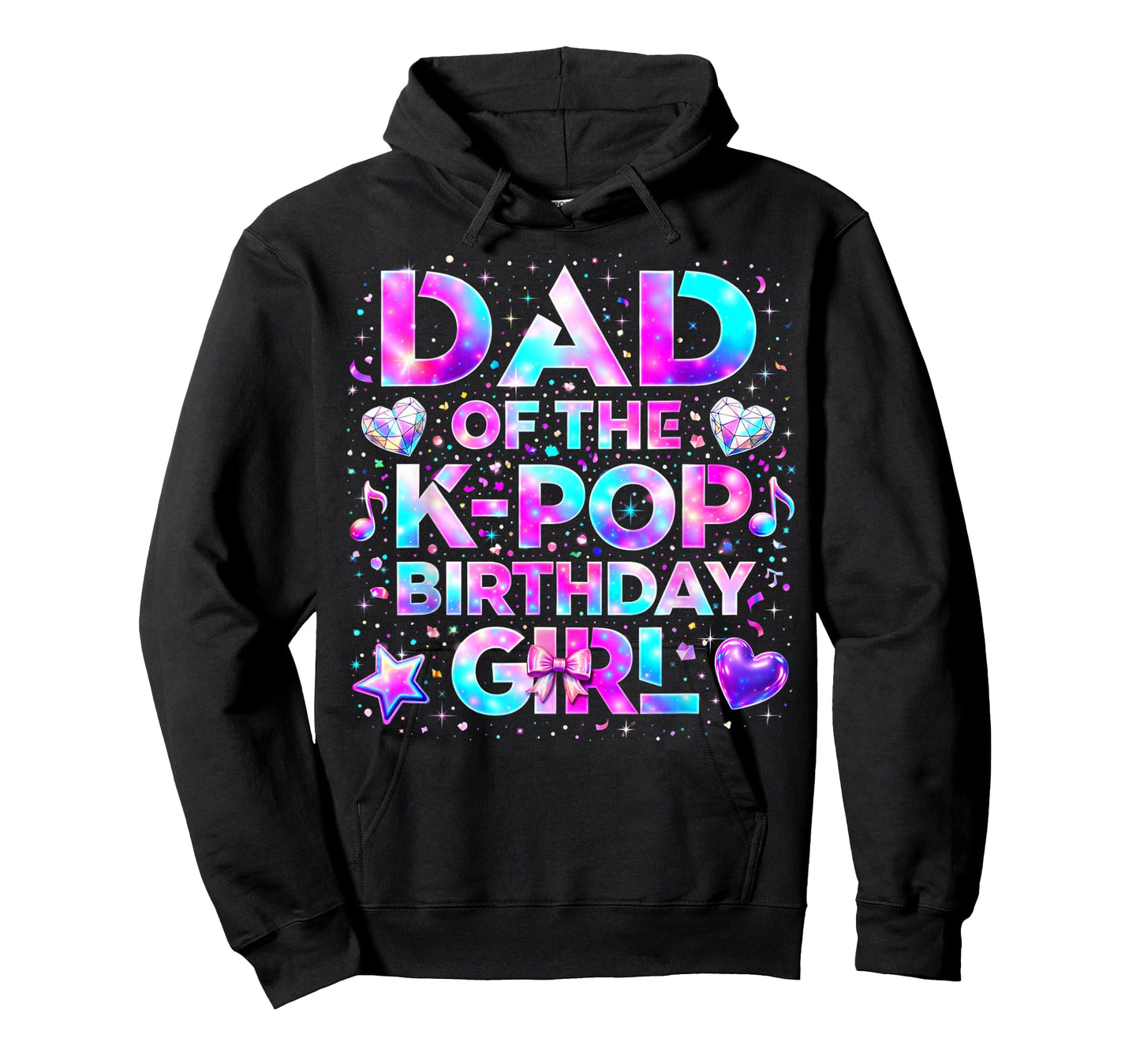 Dad of The K-Pop Birthday Girls Korean Music T-Shirt