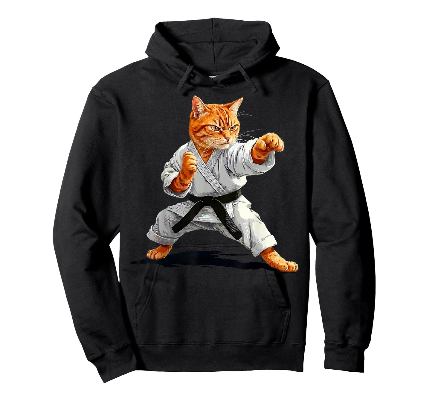Martial Arts Karate Taekwondo Cat Jiu Jitsu Judo MMA Fighter T-Shirt