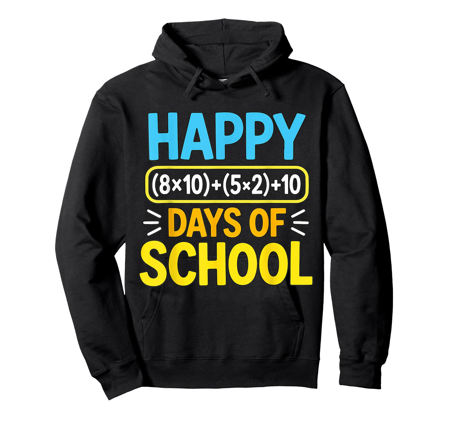 Happy 100 Days School Math Equation 100th Day of School Kids T-Shirt