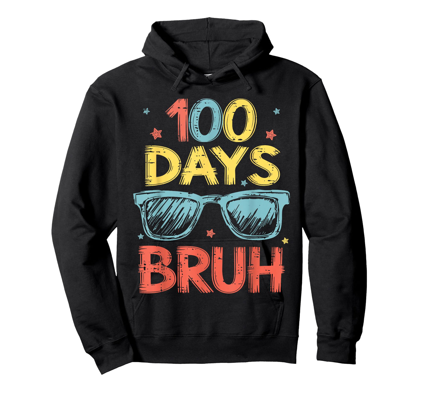 Bruh 100 Days of School Sunglasses 100th Day of School Kids T-Shirt