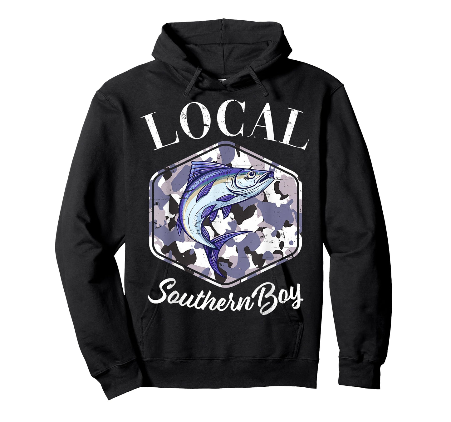 Local Southern Boy Fishing Camouflage Old Camo T-Shirt