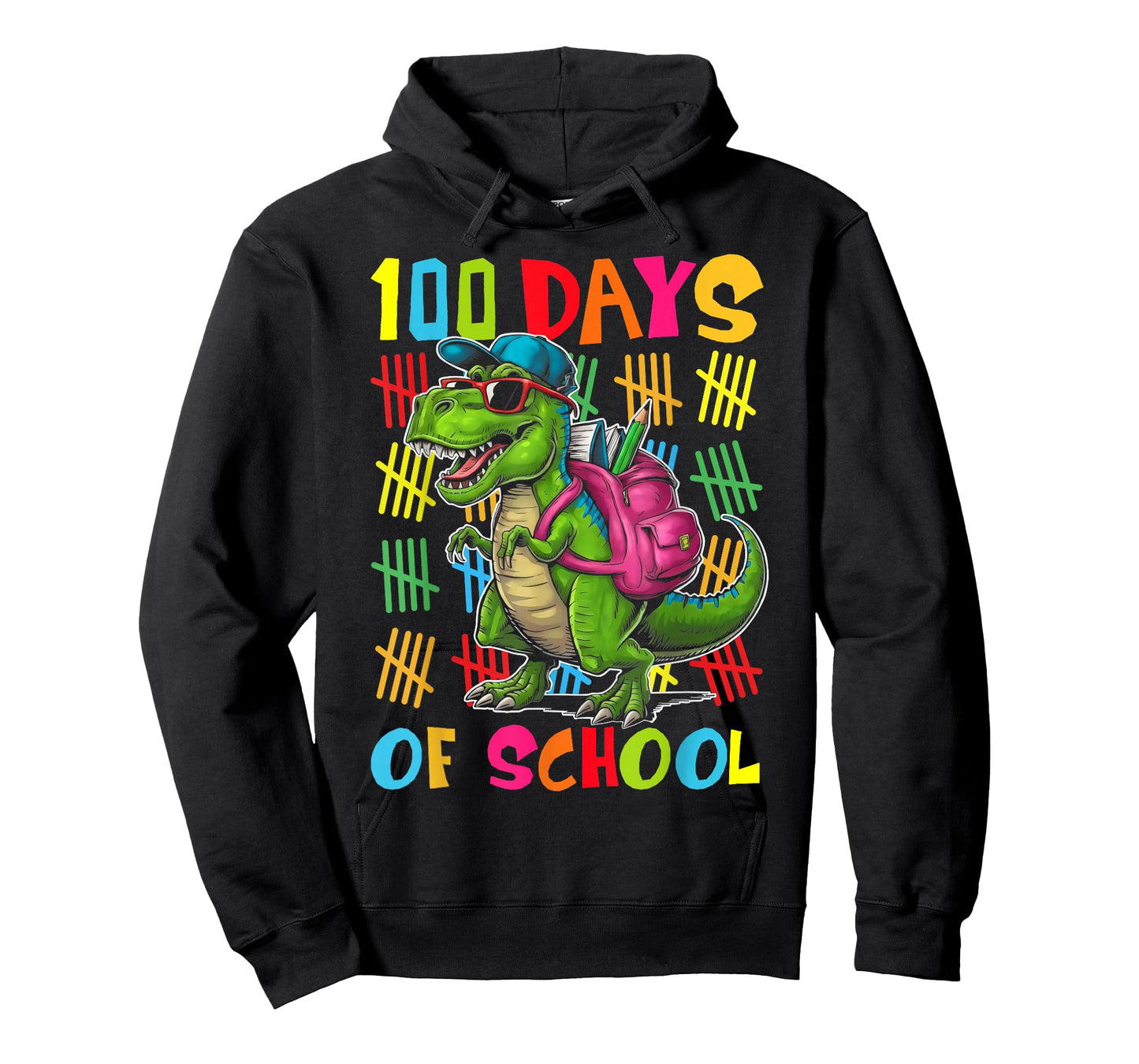100 Days of School Trex 100 Days Smarter 100th Day of School T-Shirt