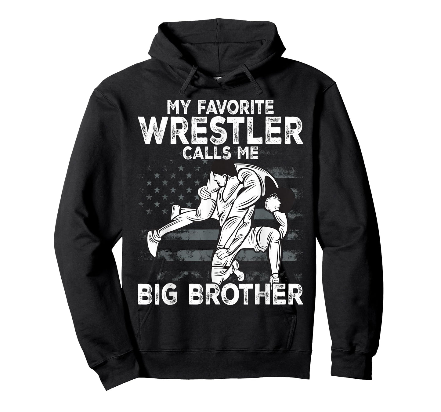 Wrestling My Favorite Wrestler Calls Me Big Brother Backside T-Shirt