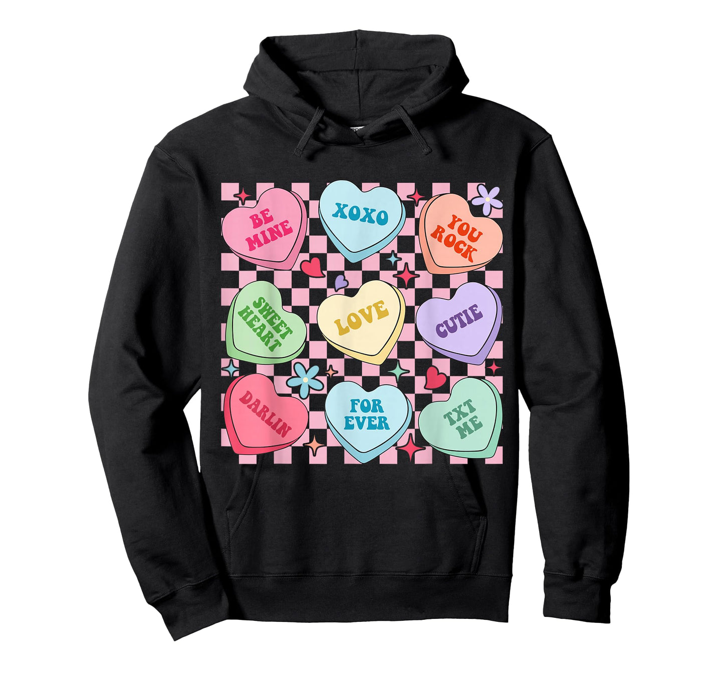 Candy Sweet Hearts Love Valentines Women Girls Kids T-Shirt