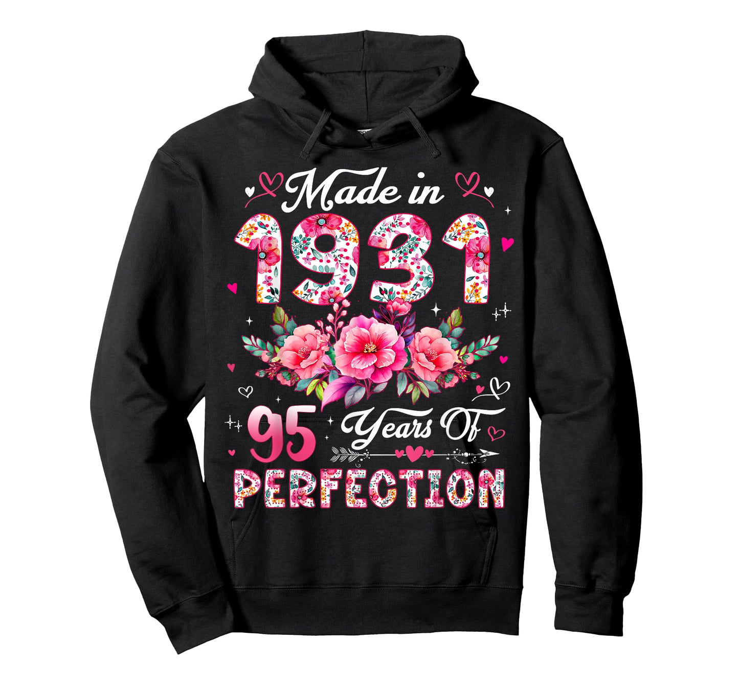 95 Year Old Made in 1931 Floral 95th Birthday Women T-Shirt