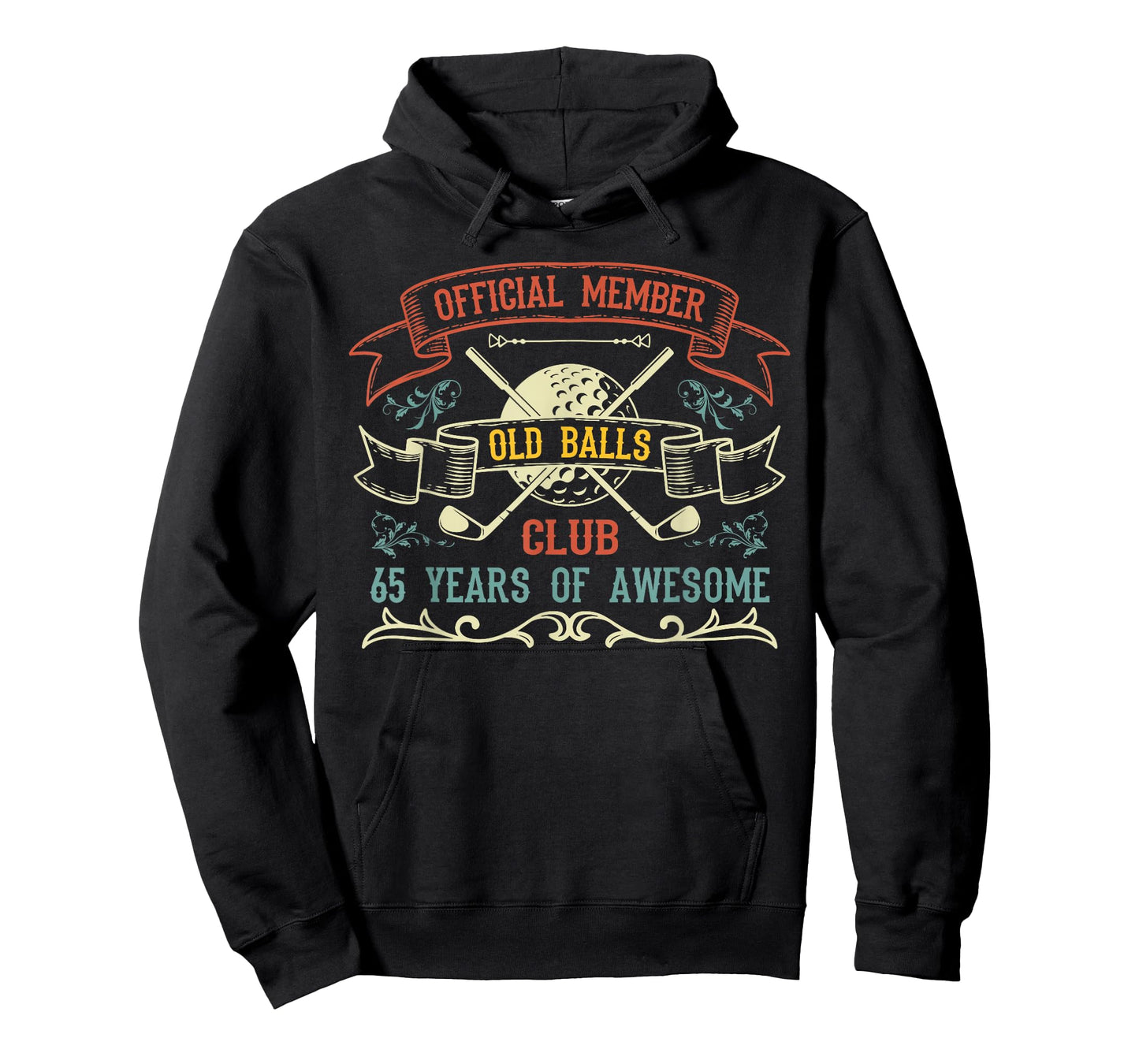 Funny 65th Birthday Old Balls Club 65 Year Old Golfer T-Shirt