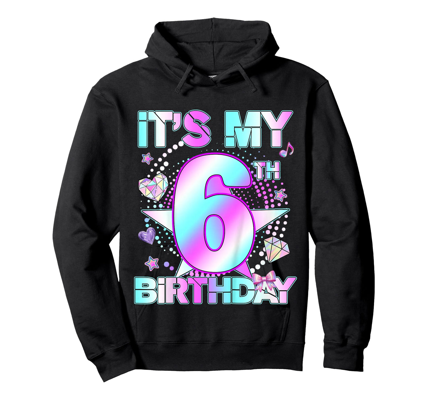 6 Years Old Birthday Kpop Kids Toddler 6th Birthday Girl T-Shirt