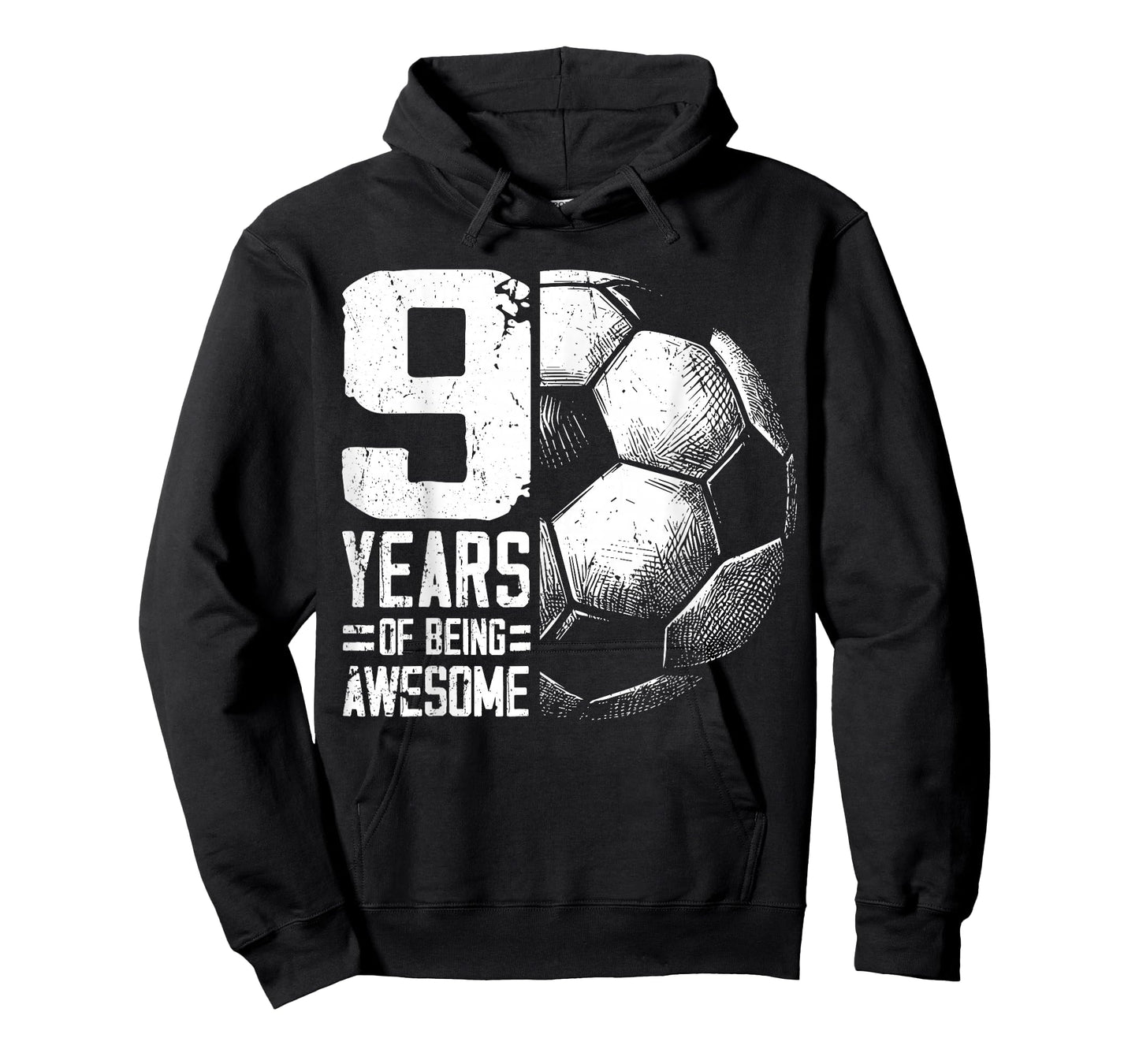 9th Birthday Boy Girl Soccer Player Football 9 Years Old T-Shirt