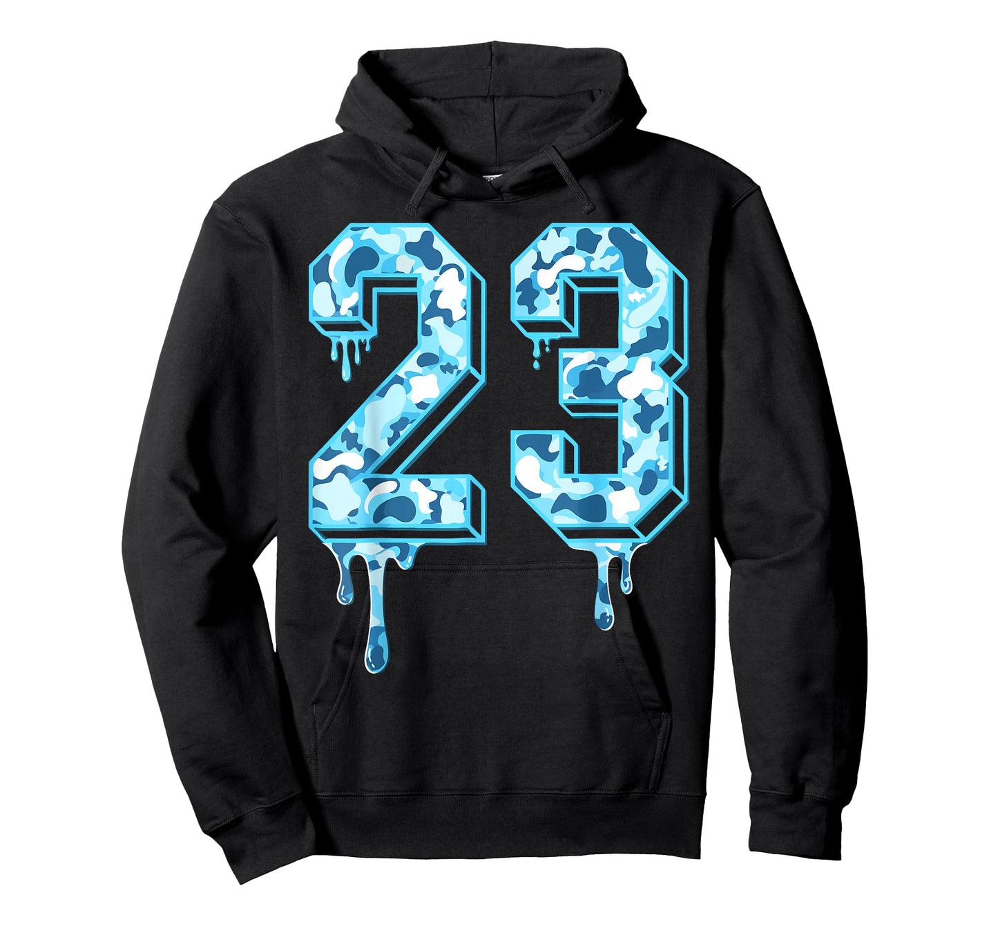 23 Drip Camo Gamma Blue Matching T-Shirt