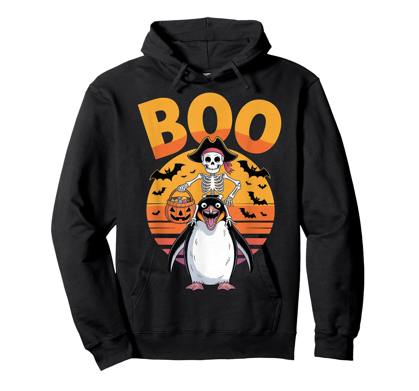 Spooky Penguin Costume on Boo Penguin Halloween T-Shirt