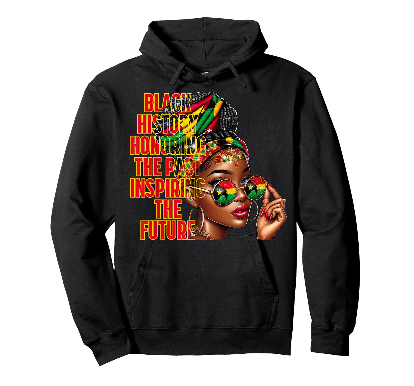 Black History Honoring The Past Inspiring Future Black Woman T-Shirt