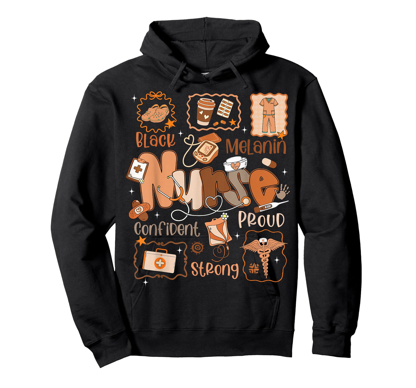 Black History Month Melanin Confident Pride Nurse NICU Pacu T-Shirt
