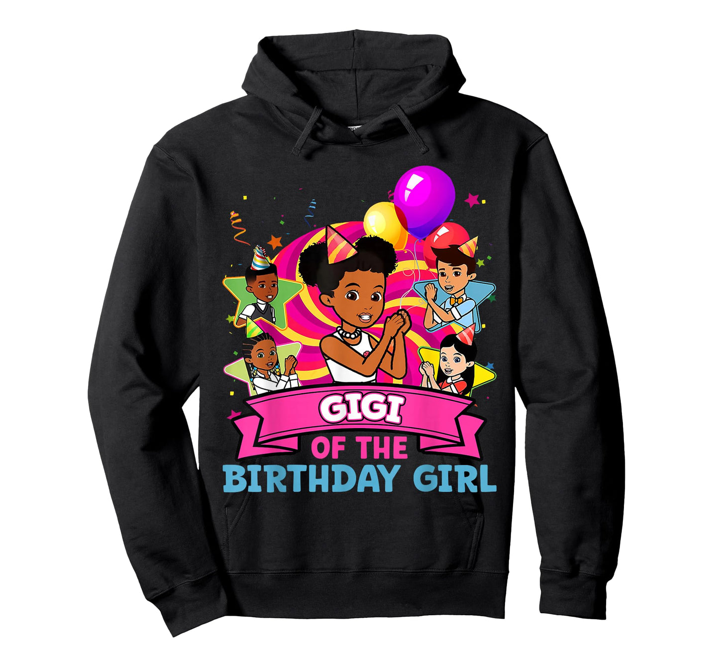Gigi of Birthday Girl Gracie Pink Doll Family Decorations T-Shirt