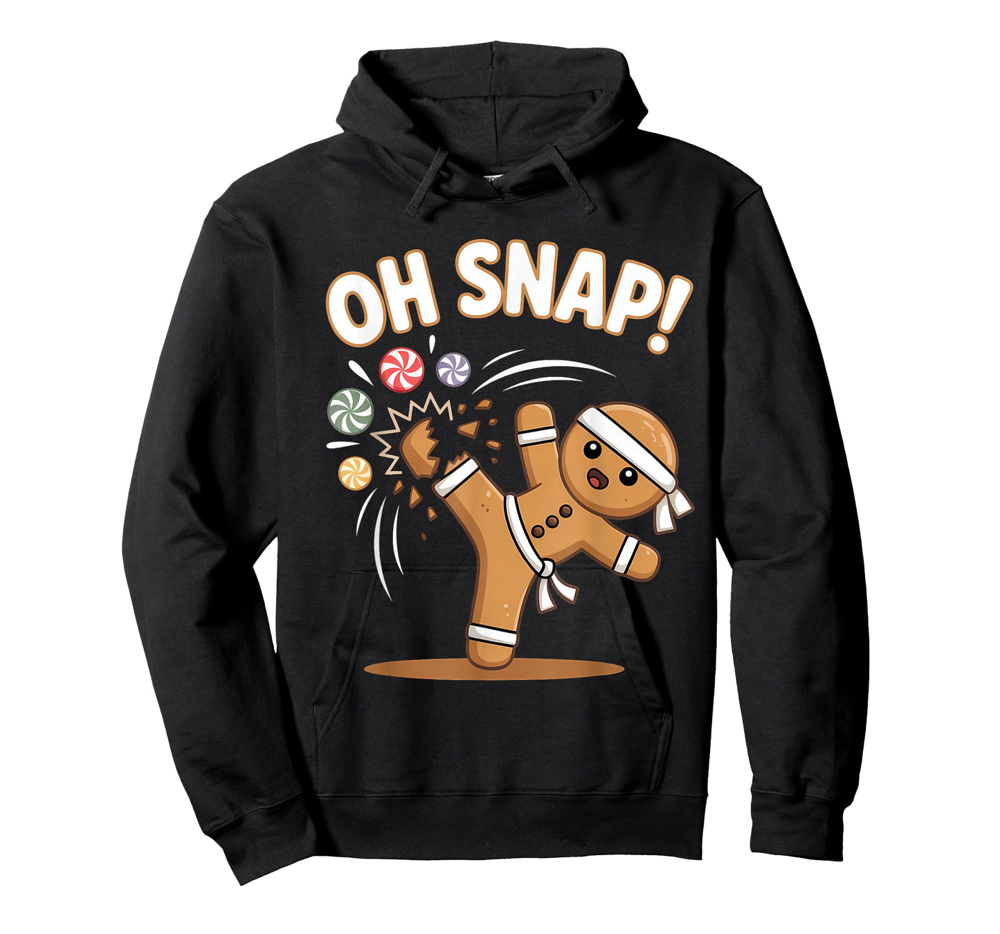 Oh Snap Gingerbread Karate Kick Fun T-Shirt