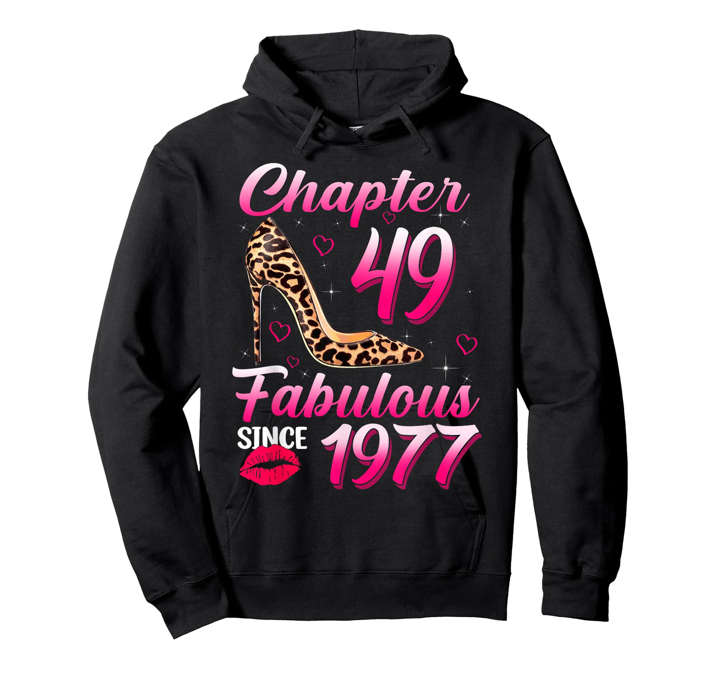 Chapter 49 Fabulous Since 1977 Leopard Queen Birthday T-Shirt