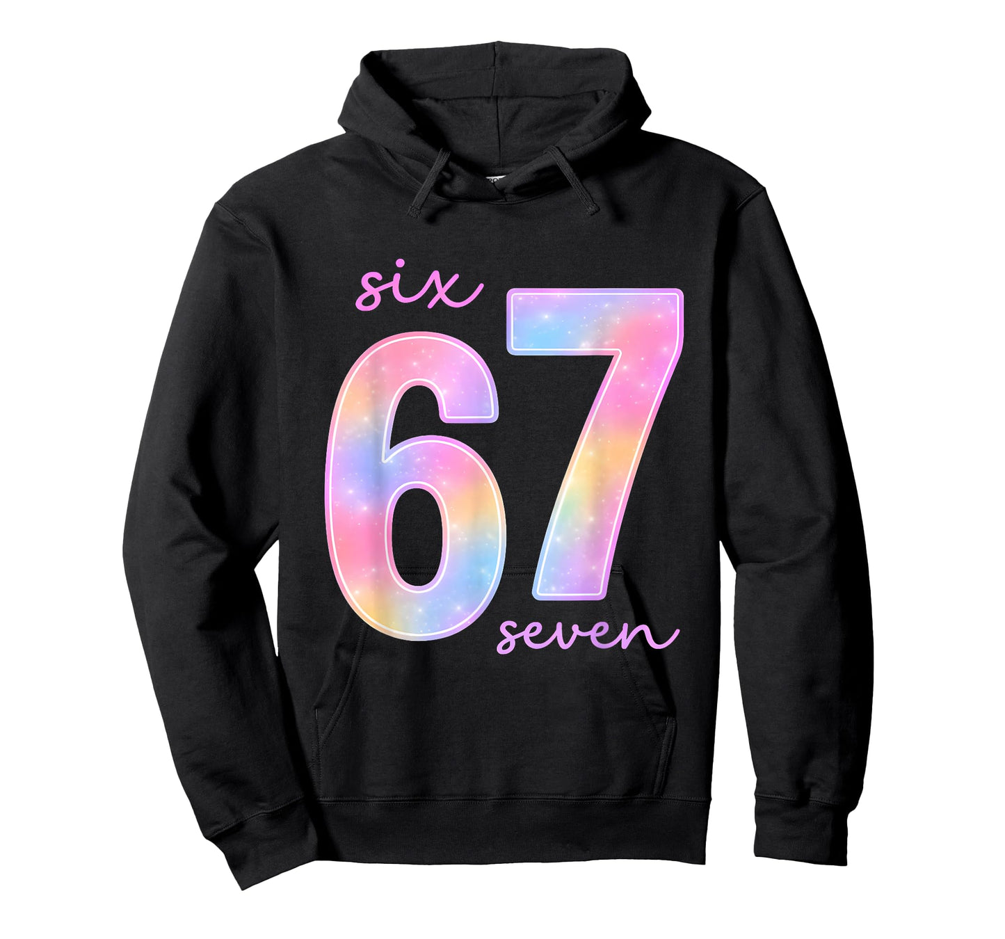 Funny Six Seven 6 7 Meme Gen Alpha Slang 67 Kids Girls T-Shirt