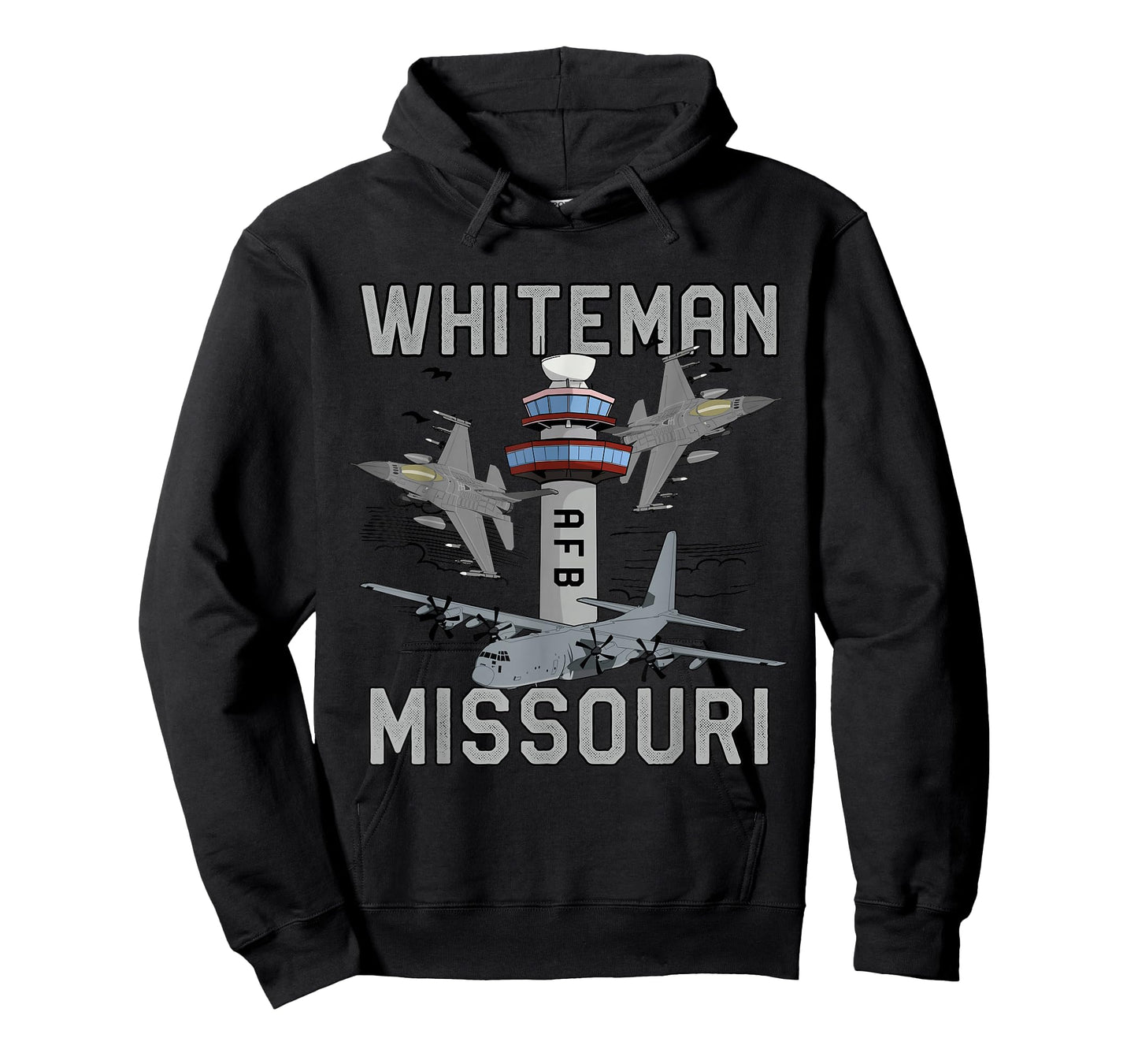 Whiteman AFB Missouri Air Force Base Fighter Jets Vintage T-Shirt