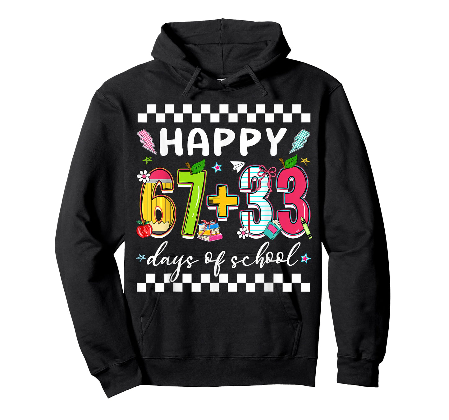 Happy 67 + 33 Days of School Funny 67 Meme Girl Kid Teacher T-Shirt