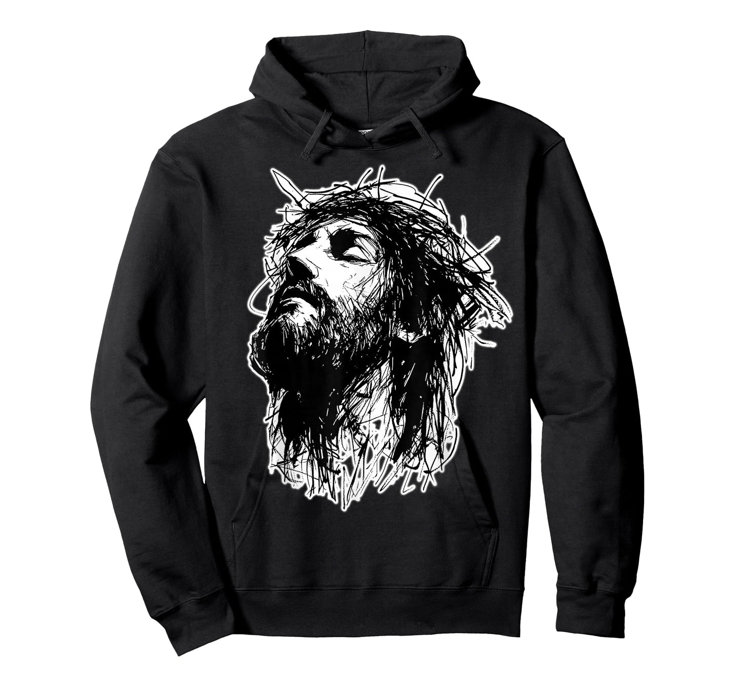 Jesus Christ Crown of Thorns Sketch T-Shirt