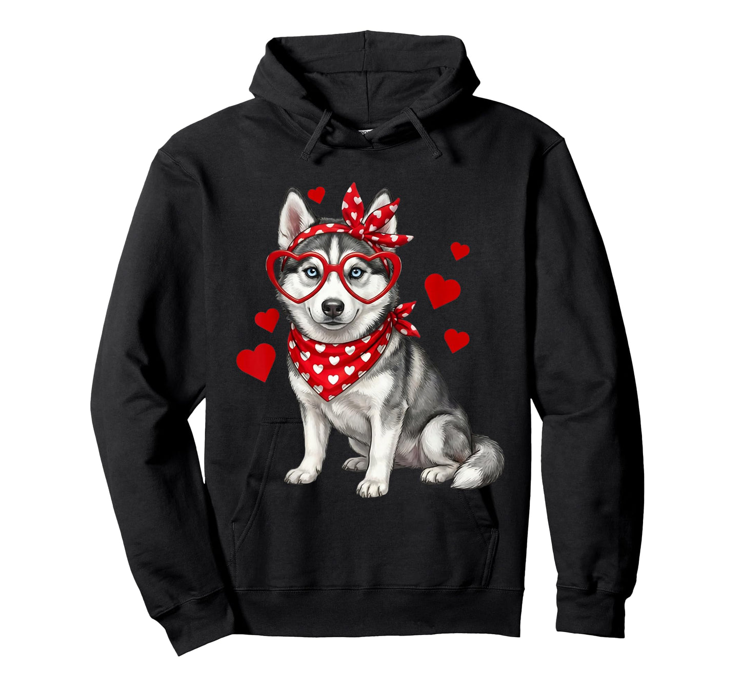 Siberian Husky Valentines Day Lover Dog Heart T-Shirt