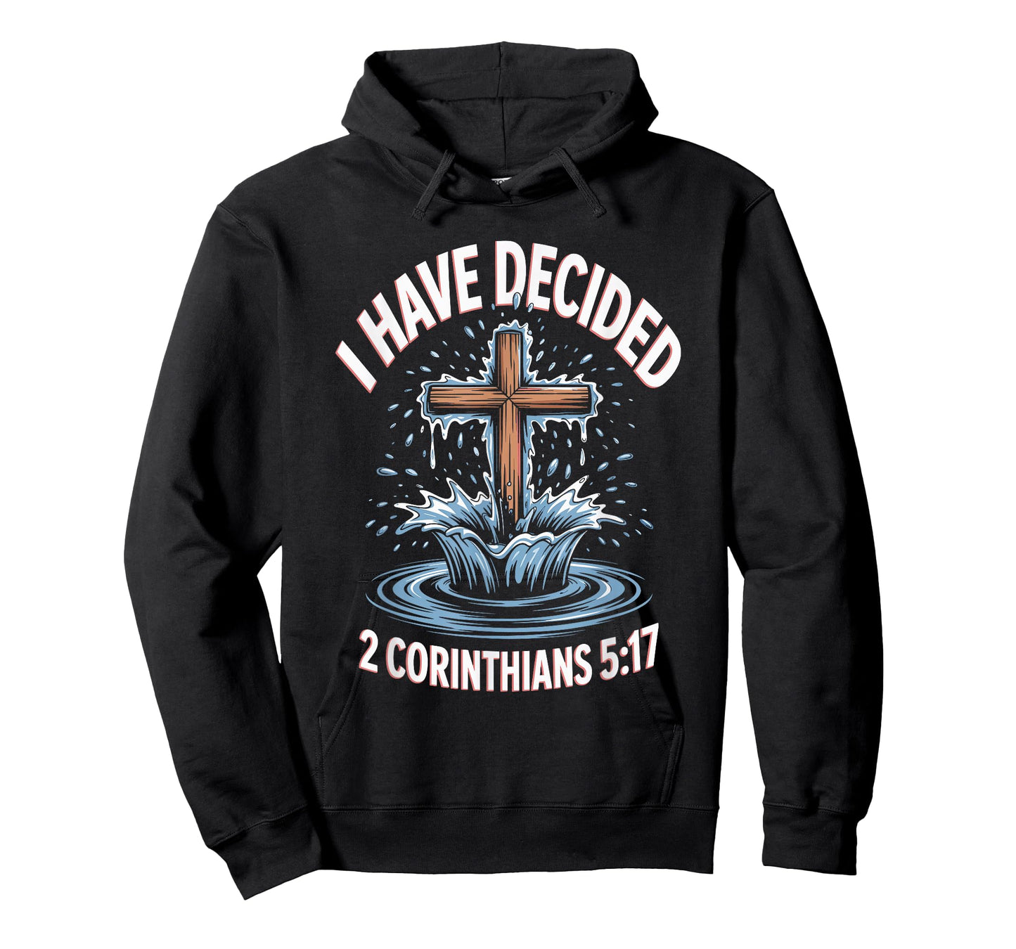 Decided Jesus Water Baptism Christian Baptized T-Shirt