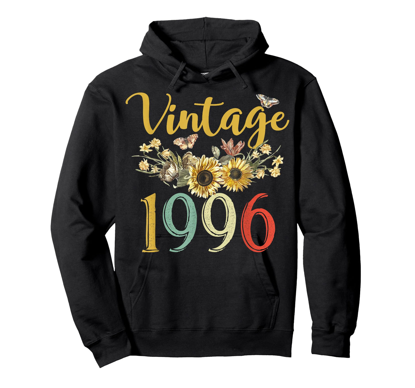 Vintage 1996 Sunflower 30th Birthday Awesome Since 1996 T-Shirt