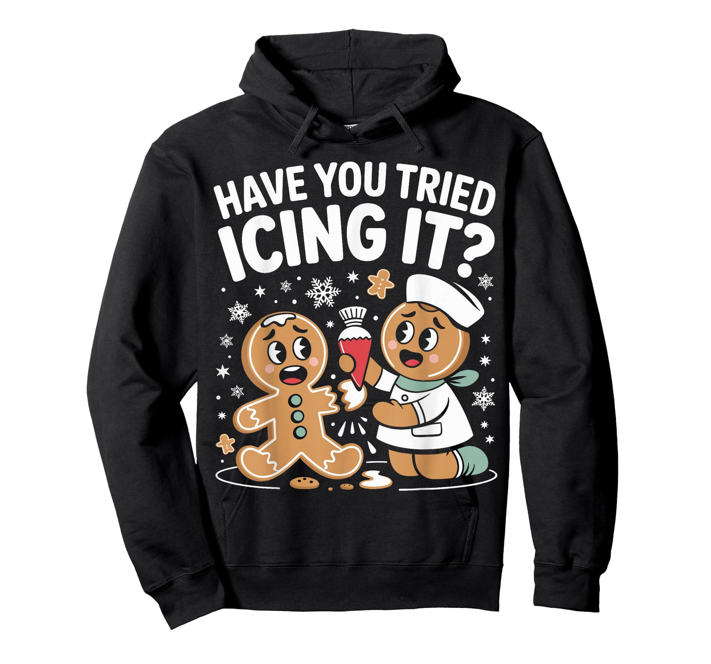 Funny Nurse Christmas Have You Tried Icing It Gingerbread T-Shirt