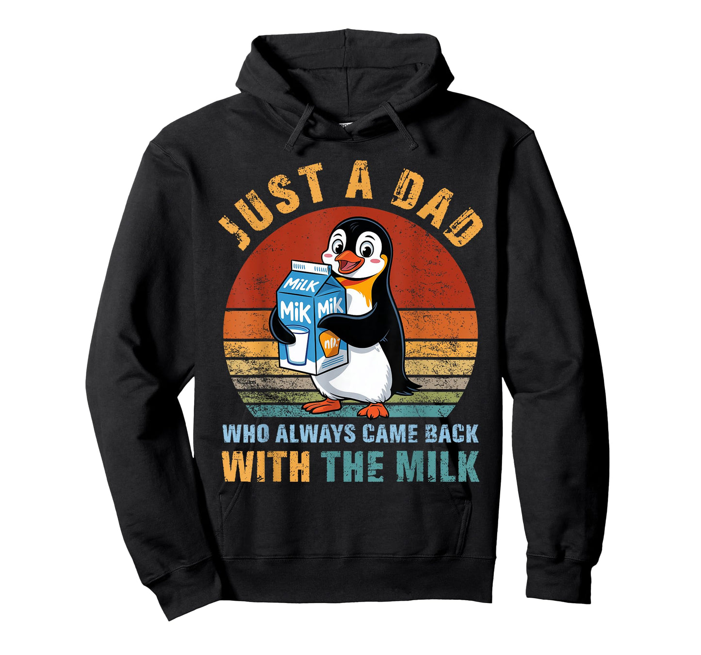 Penguin Dad Who Always Came Back With The Milk Father's Day T-Shirt