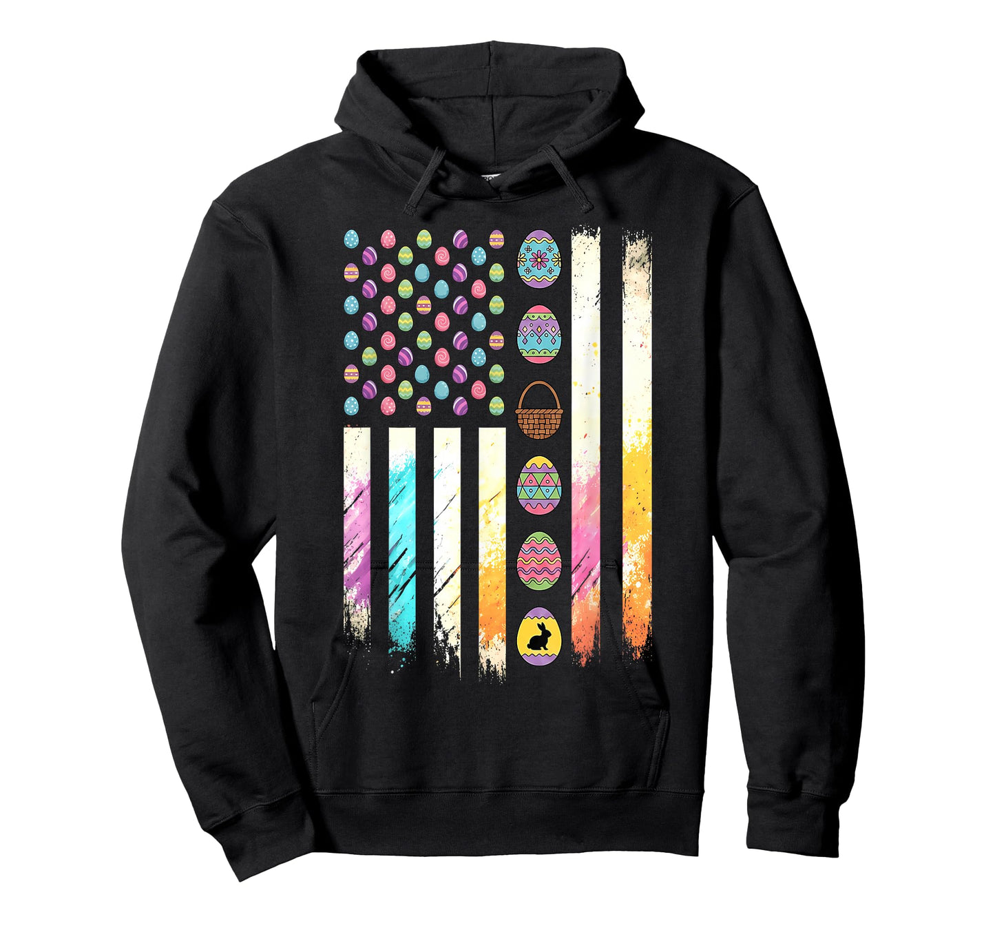 Men Women Easter Patriotic American Flag Easter Men Women T-Shirt