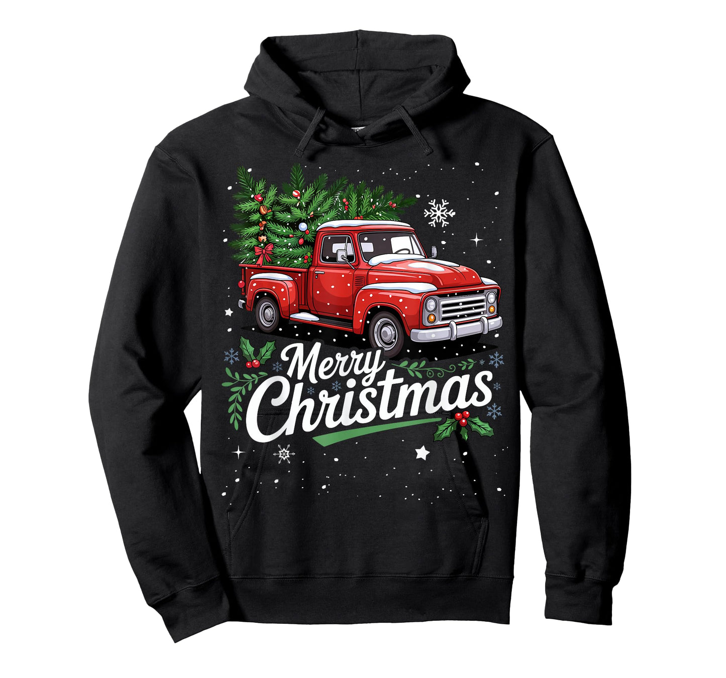 Merry Christmas Red Truck Family Matching Christmas Pajama T-Shirt