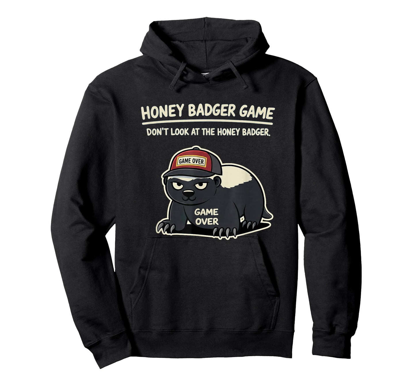 Honey Badger Game Over Design T-Shirt