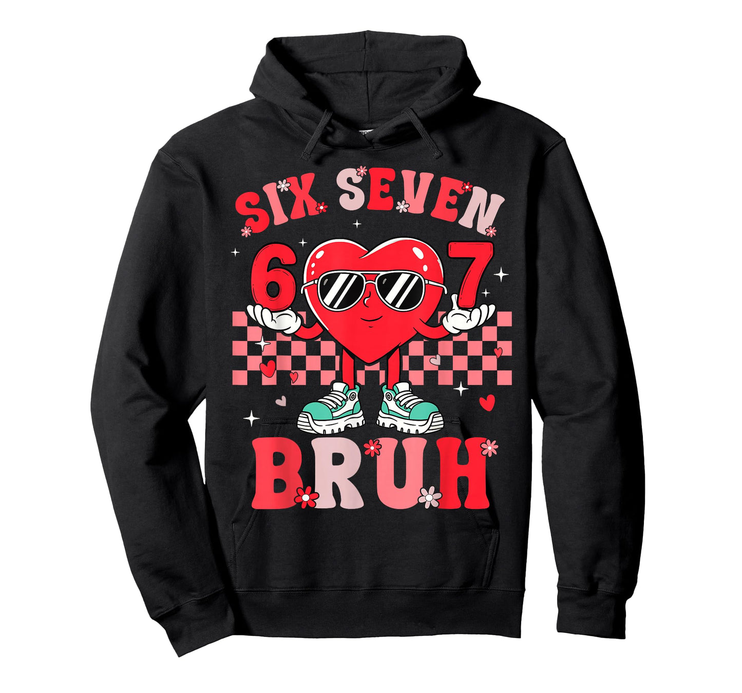 Six Seven 67 Meme Cool Valentine’s for Teens Boys Girls Kids T-Shirt